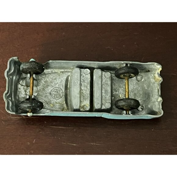 Vintage Goodee 1950's Metal Diecast Teal Cadillac Convertible 3" - Picture 10 of 12